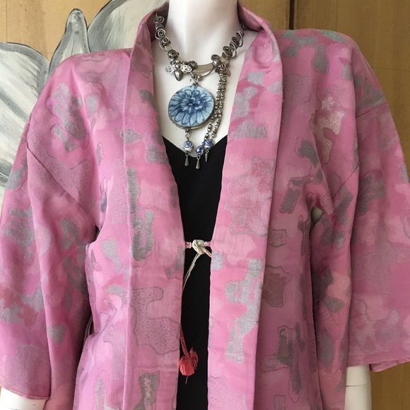 Sterling silver porcelain hanging necklace choker - Picture 12 of 12